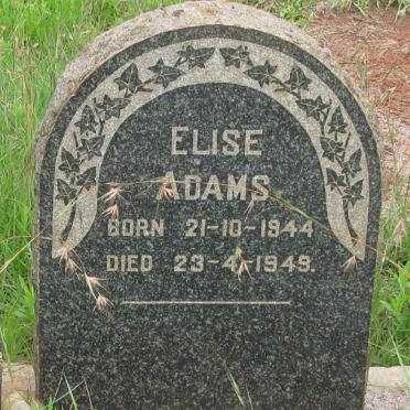 ADAMS Elise 1944-1949