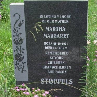 STOFFELS Martha Margaret 1921-1973