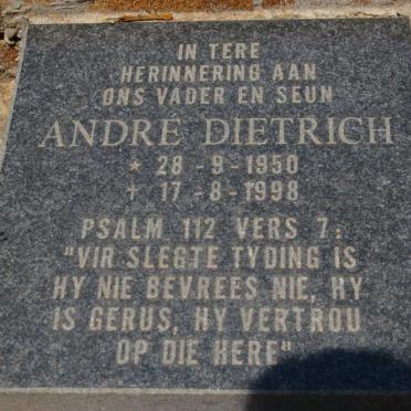 DIETRICH André 1950-1998
