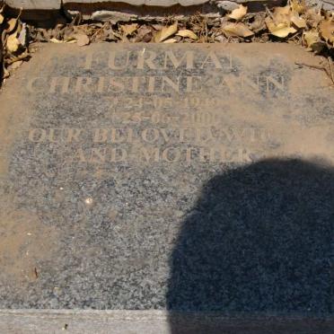 FURMAN Christine Anne 1949-2000