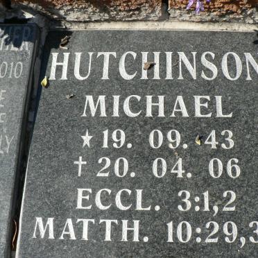 HUTCHINSON Michael 1943-2006