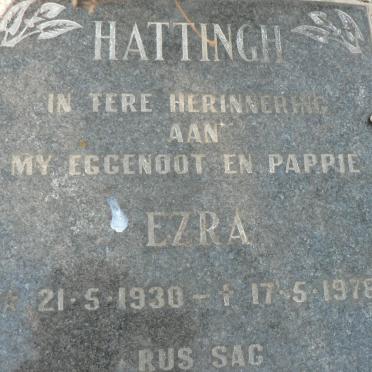 HATTINGH Ezra 1930-1978