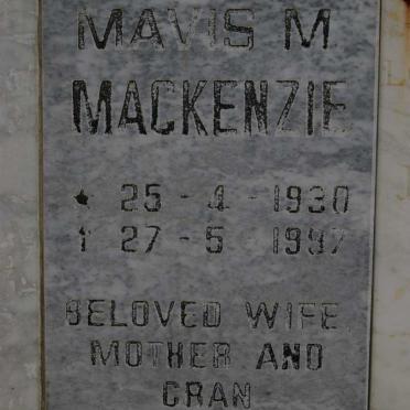 MACKENZIE Mavis M. 1930-1997