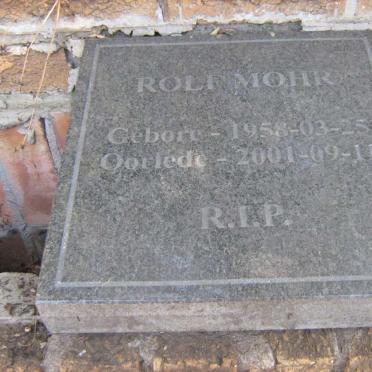 MOHR Rolf 1958-2001