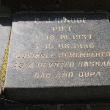 NAUDE P.J. 1937-1996