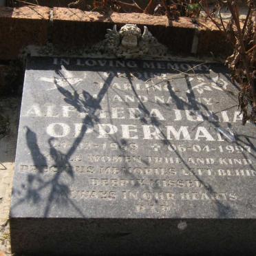 OPPERMAN Alfrieda Julia 1919-1997