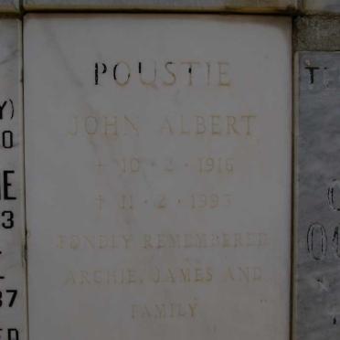POUSTIE John Albert 1916-1993