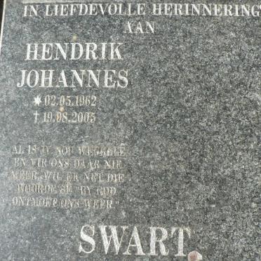 SWART Hendrik Johannes 1962-2005