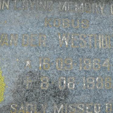 WESTHUIZEN Kobus, van der 1964-1988