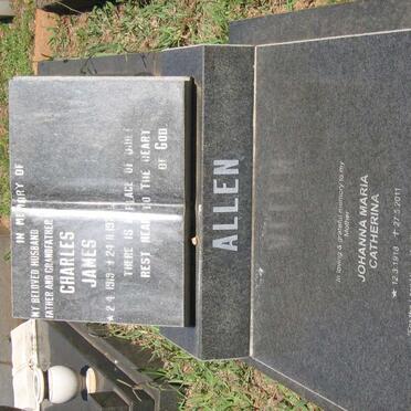 ALLEN Charles James 1919-1975 &amp; Johanna Maria Catherina 1918-2011