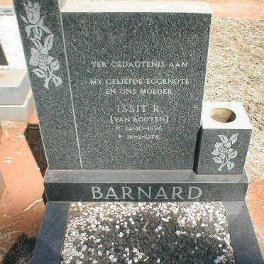 BARNARD Issit R. nee VAN ROOYEN 1896-1978