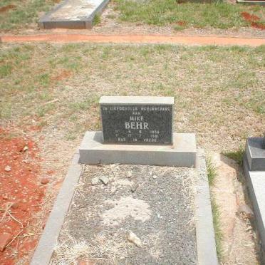 BEHR Mike 1930-1981