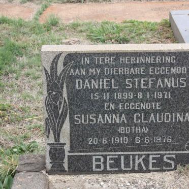 BEUKES Daniel Stefanus 1899-1971 &amp; Susanna Glaudina BOTHA 1910-1976