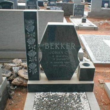 BEKKER Johan C.G. 1930-1977