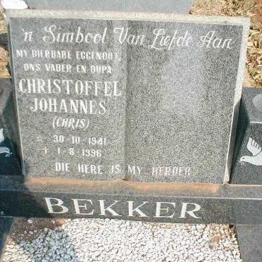 BEKKER Christoffel Johannes 1941-1996