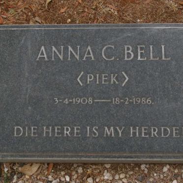 BELL Anna C. nee PIEK 1908-1986