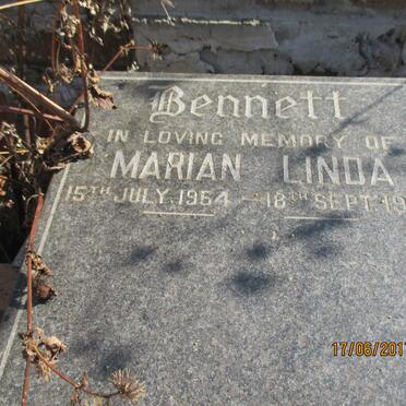BENNETT Marian Linda 1954-1986