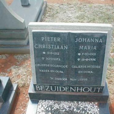 BEZUIDENHOUT Pieter Christiaan 1912-1979 &amp; Johanna Maria 1918-1996