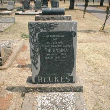 BEUKES Theunsina 1900-1945