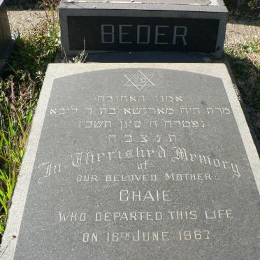 BEDER Chaie -1967