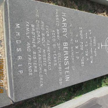 BERNSTEIN Harry -1981