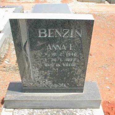 BENZIN Anna E. 1946-1973