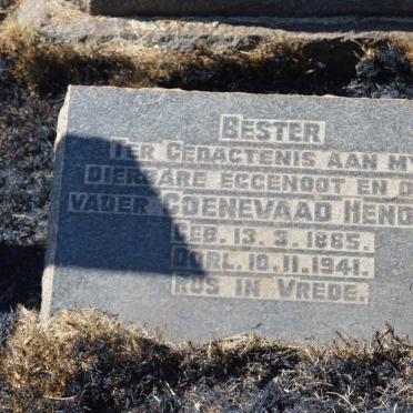 BESTER Coenevaad Hendrik 1865-1941