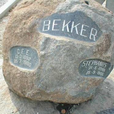 BEKKER C.F.E. 1892-1980 :: BEKKER Stephanus J. 1886-1966