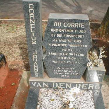 BERG Cornelius Johannes, van den 1959-1977