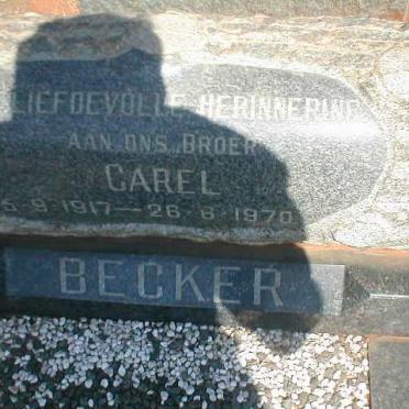 BECKER Carel 1917-1970