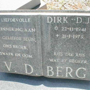 BERG Dirk D.J., v.d. 1941-1979