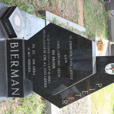 BIERMAN Pieter 1959-1982