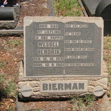 BIERMAN Wessel Hendrik 1931-1961