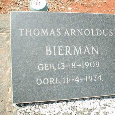BIERMAN Thomas Arnoldus 1909-1974