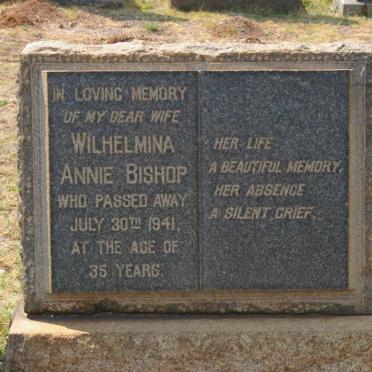 BISHOP Wilhelmina Annie -1941