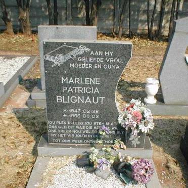 BLIGNAUT Marlene Patricia 1947-1996