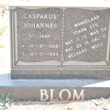 BLOM Casparus Johannes 1926-1984
