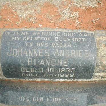 BLANCHE Johannes Andries 1935-1968