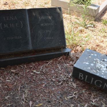 BLIGNAUT Jacobus Petrus 1920-1986 &amp; M.H.E. 1924-