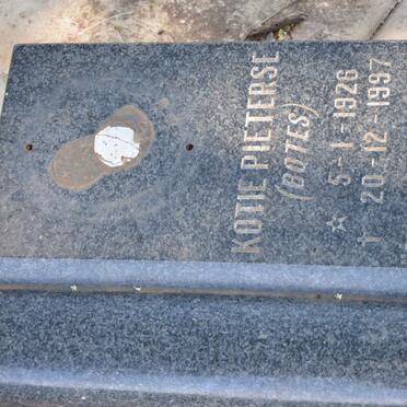 PIETERSE Kotie formerly BOTES 1926-1997