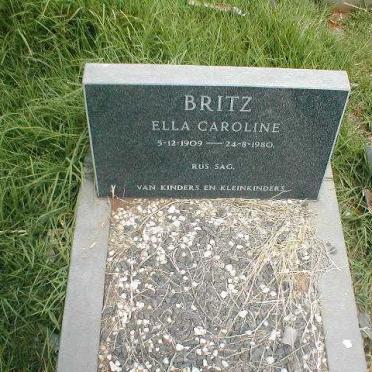 BRITZ Ella Caroline 1909-1980
