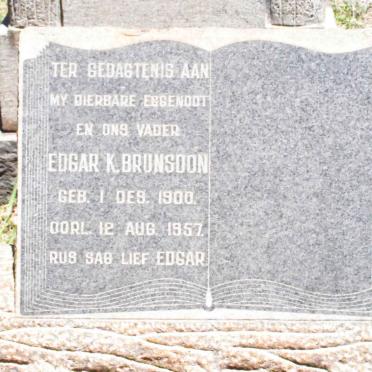 BRUNSDON Edgar K. 1900-1957