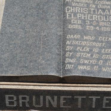 BRUNETTE Christiaan Elpherdus 1912-1962