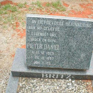 BRITZ Pieter Daniël 1929-1987