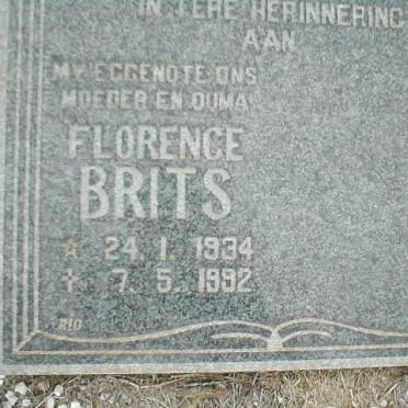 BRITS Florence 1934-1992
