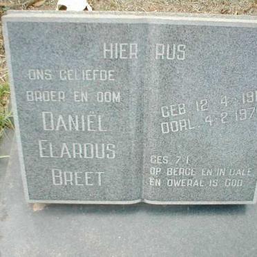 BREET Daniël Elardus 1912-1976