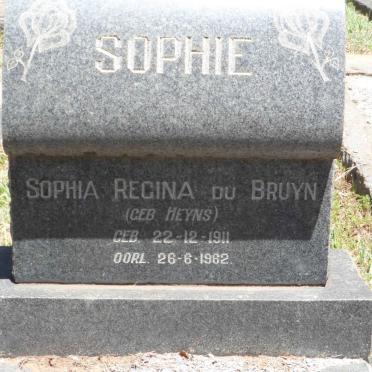 BRUYN Sophia Regina, du nee HEYNS 1911-1962