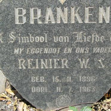 BRANKEN Reinier W.S. 1896-1963