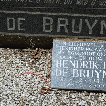 BRUYN Joseph, de 1917-1963 &amp; Johanna Catharina BRITTEN 1919-1992 :: DE BRUYN Hendrik T. 1943-2000