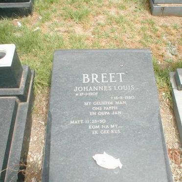 BREET Johannes Louis 1907-1980